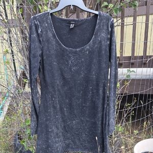 Forever 21 Charcoal Long Sleeve Top